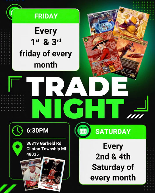 UPCOMING TRADE NIGHTS