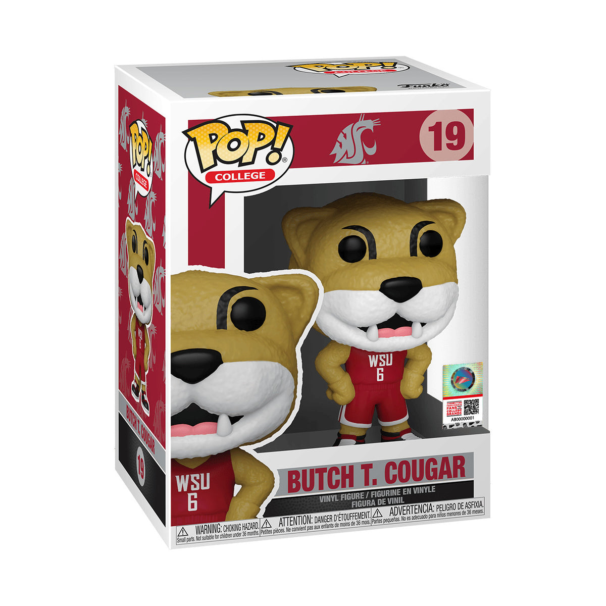Funko Pop! Vinyl: College Mascots - Butch T. Cougar #19